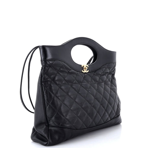31 Shopping Bag Quilted Lambskin Large