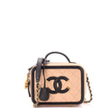 Filigree Vanity Case Quilted Caviar Small