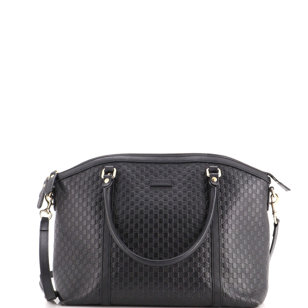 Britt Convertible Dome Satchel Microguccissima Leather Medium