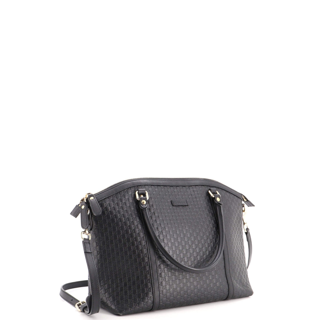 Britt Convertible Dome Satchel Microguccissima Leather Medium