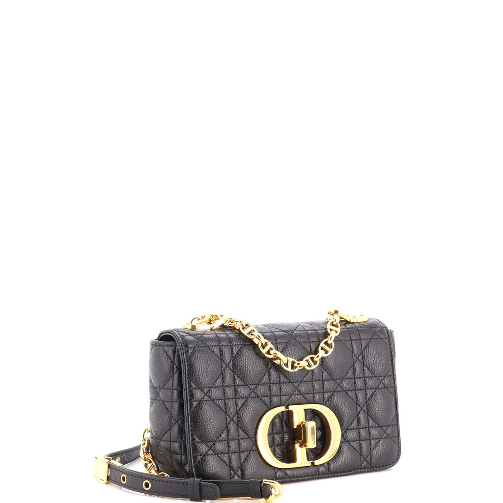 Caro Bag Cannage Quilt Calfskin Small