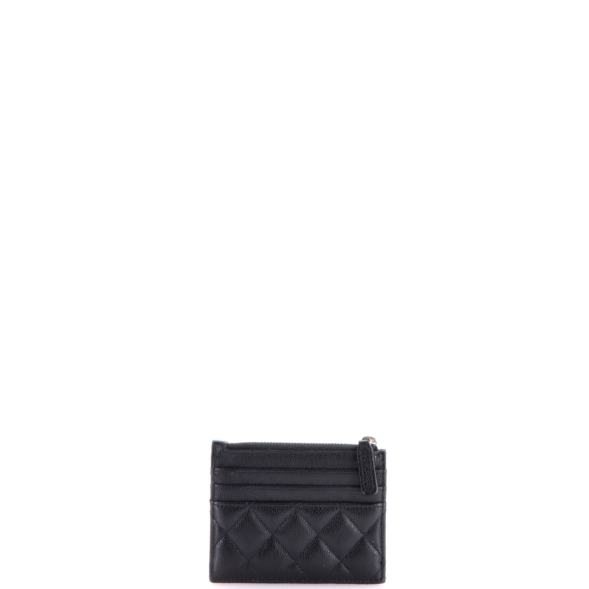 CC Zip Card Holder Quilted Caviar