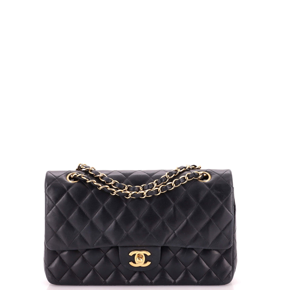 Vintage Classic Double Flap Bag Quilted Lambskin Medium