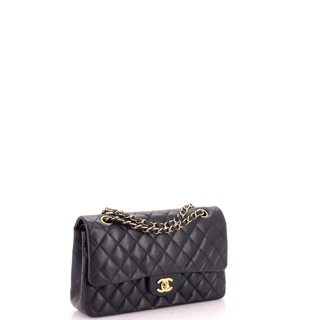 Vintage Classic Double Flap Bag Quilted Lambskin Medium