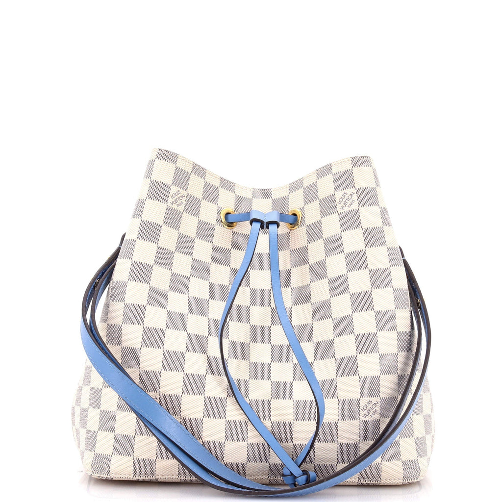 NeoNoe Handbag Damier with Leather MM