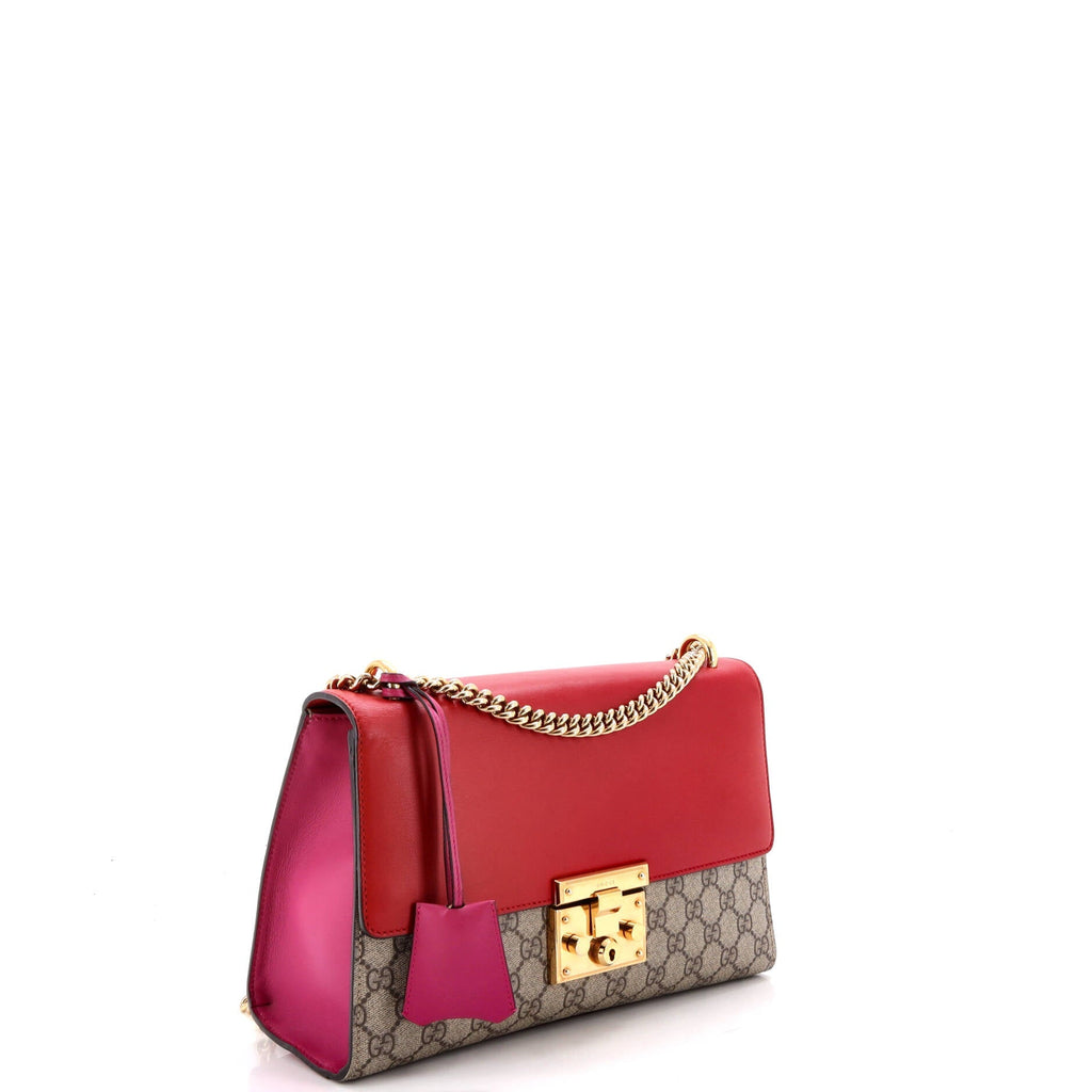 Padlock Shoulder Bag GG Coated Canvas and Leather Medium