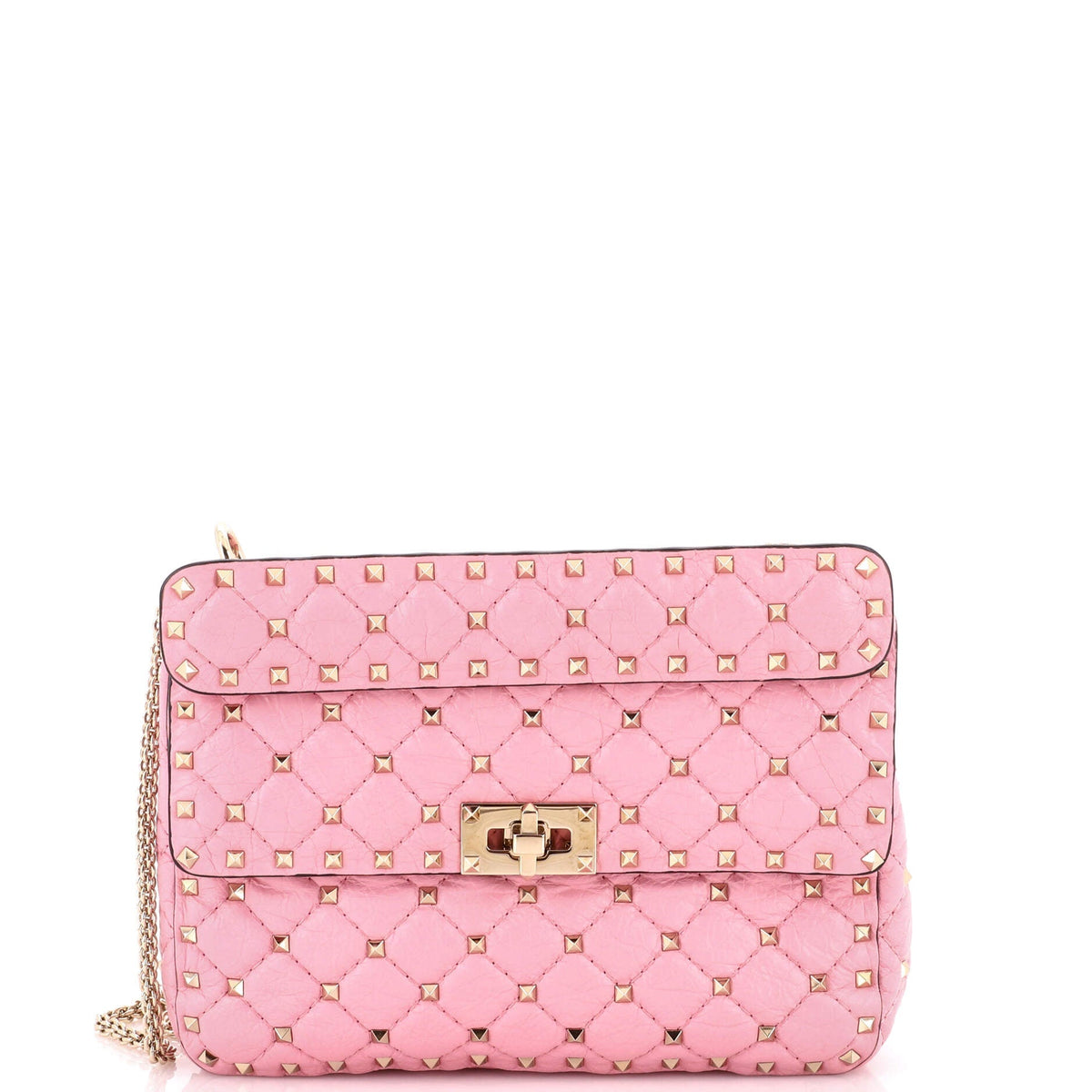 Rockstud Spike Flap Bag Quilted Leather Medium