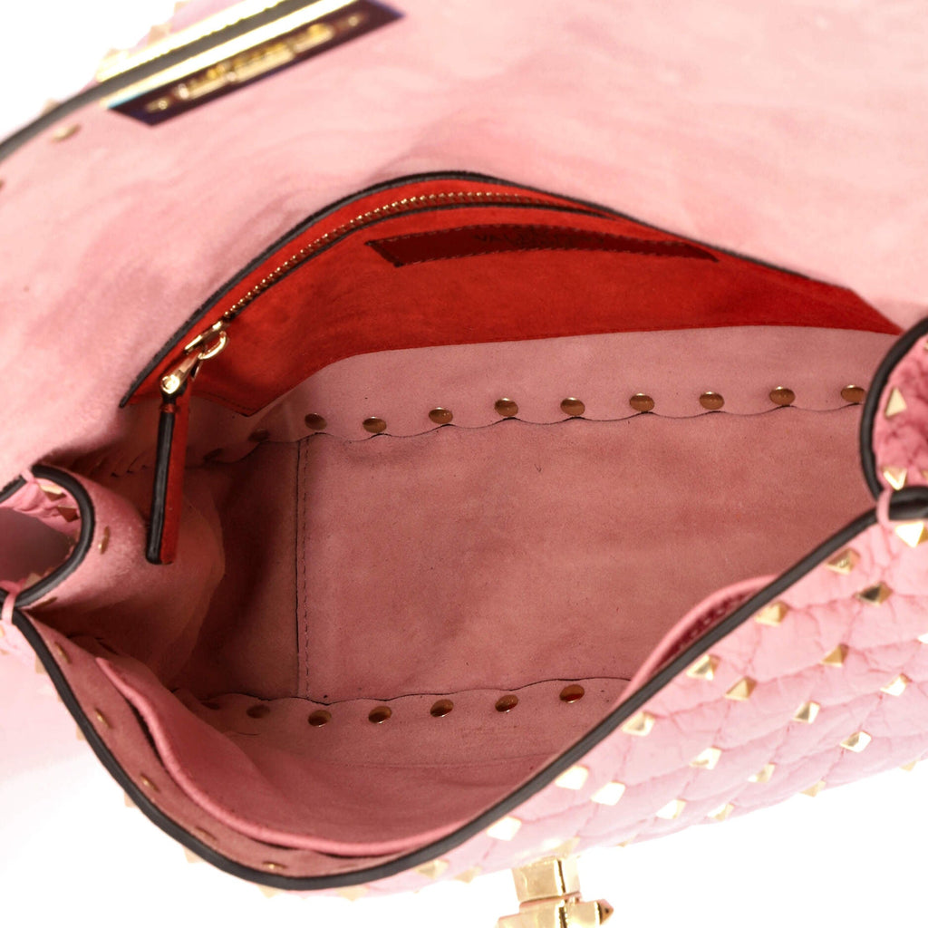 Rockstud Spike Flap Bag Quilted Leather Medium