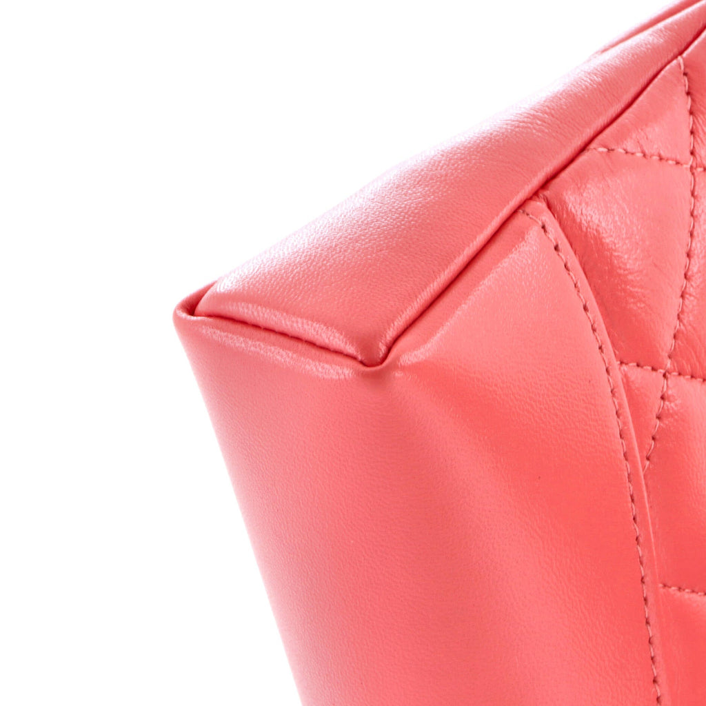 31 Shopping Bag Clutch with Chain Quilted Lambskin Small