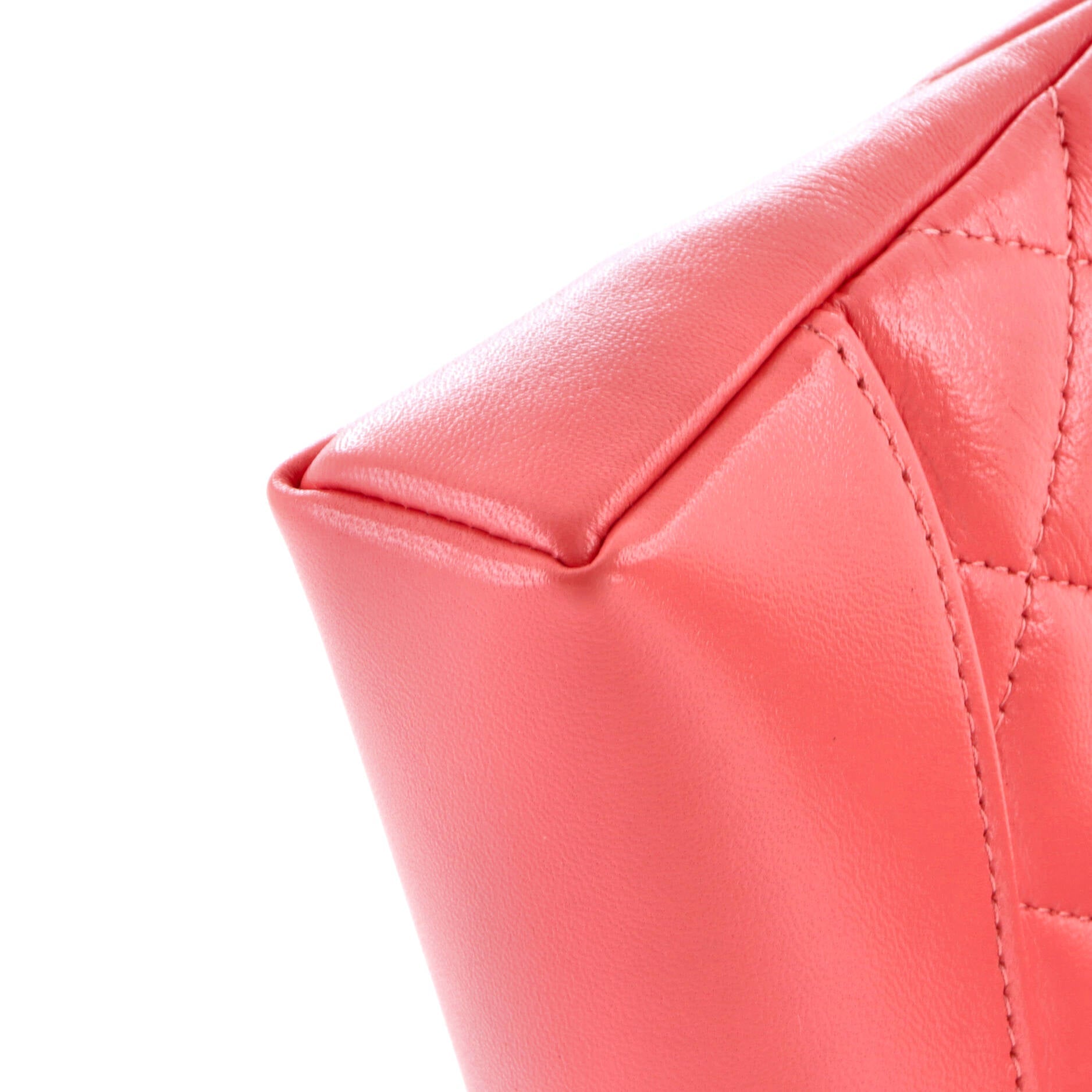 31 Shopping Bag Clutch with Chain Quilted Lambskin Small