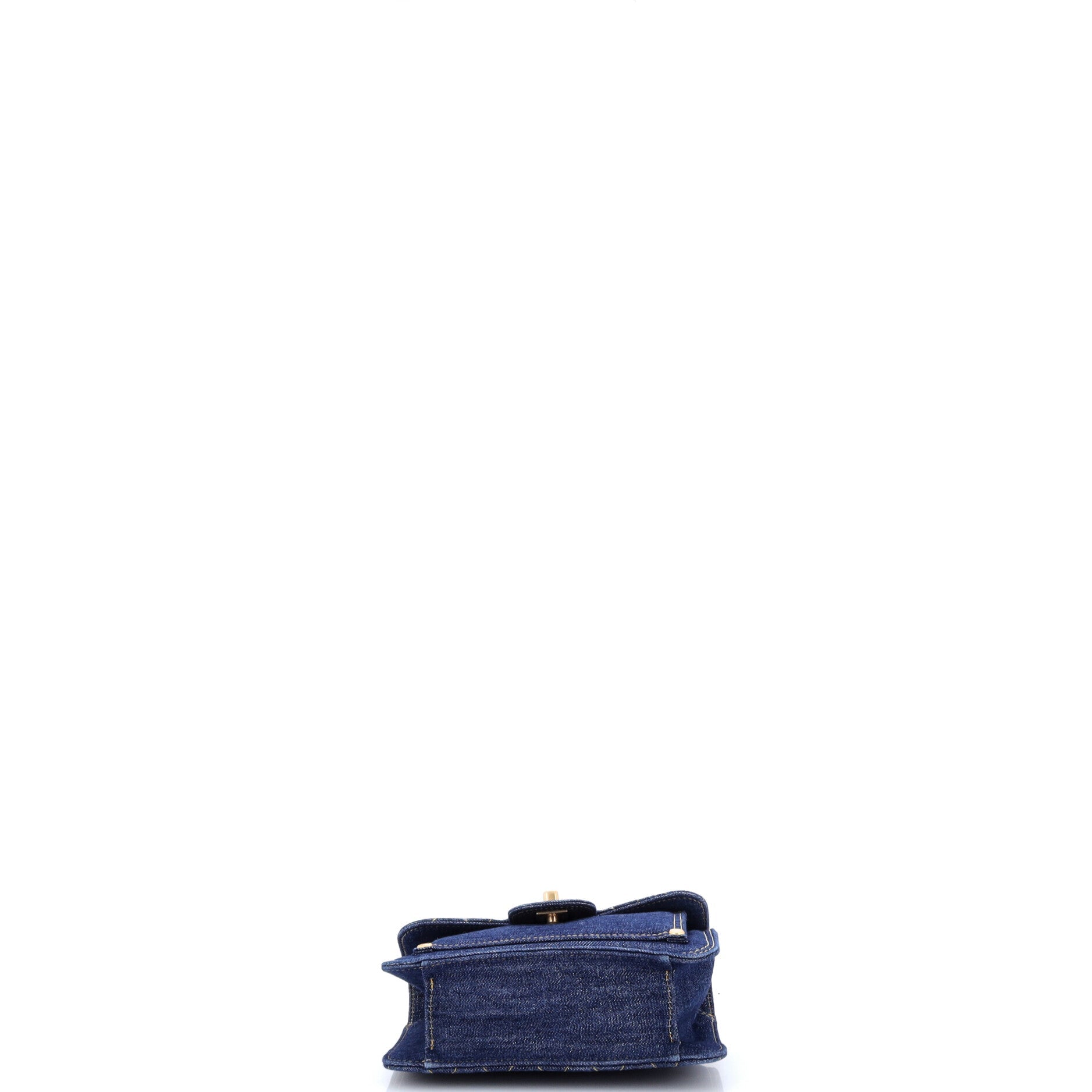 Double You CC Flap Bag Quilted Denim Medium