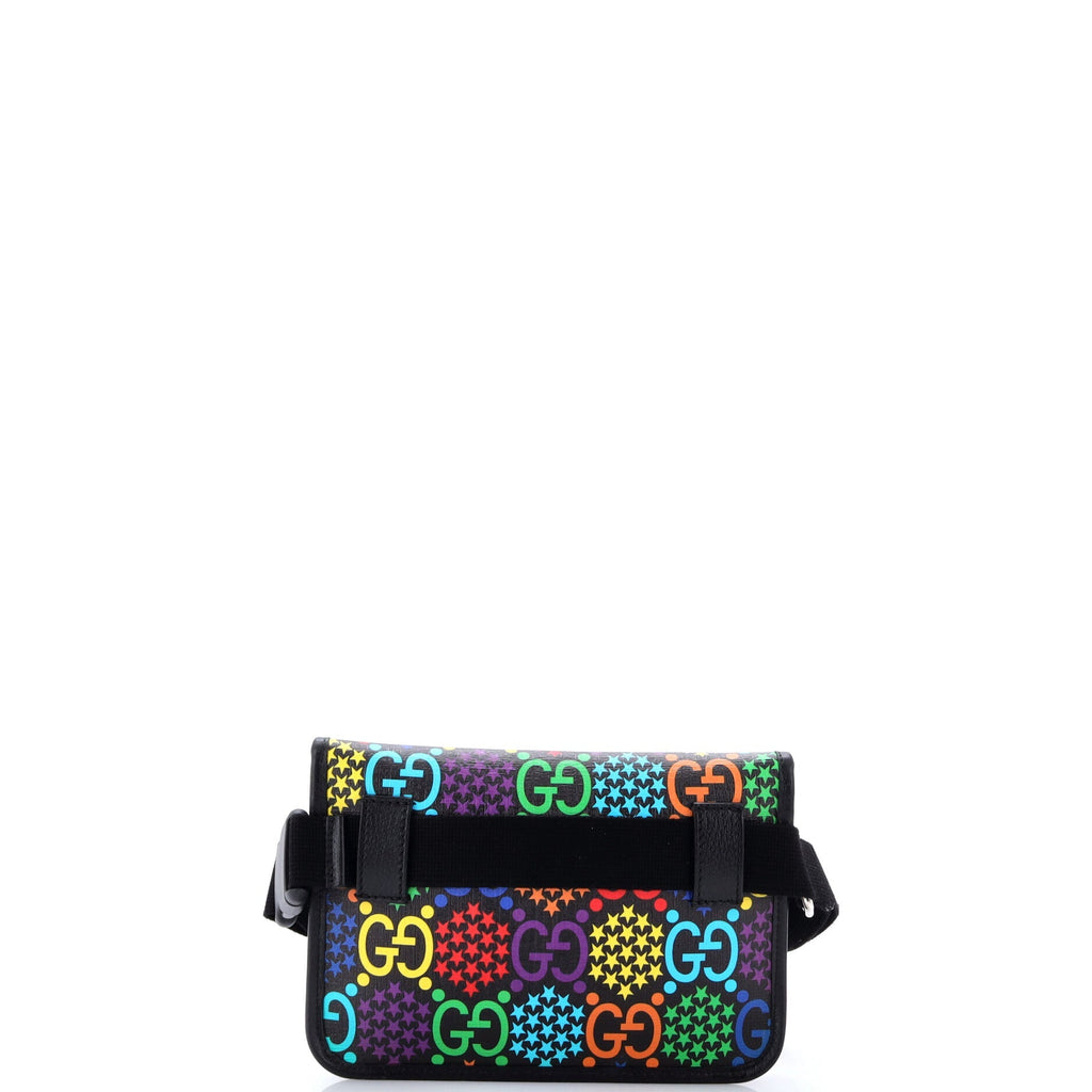 Belt Bag Psychedelic Print GG Coated Canvas