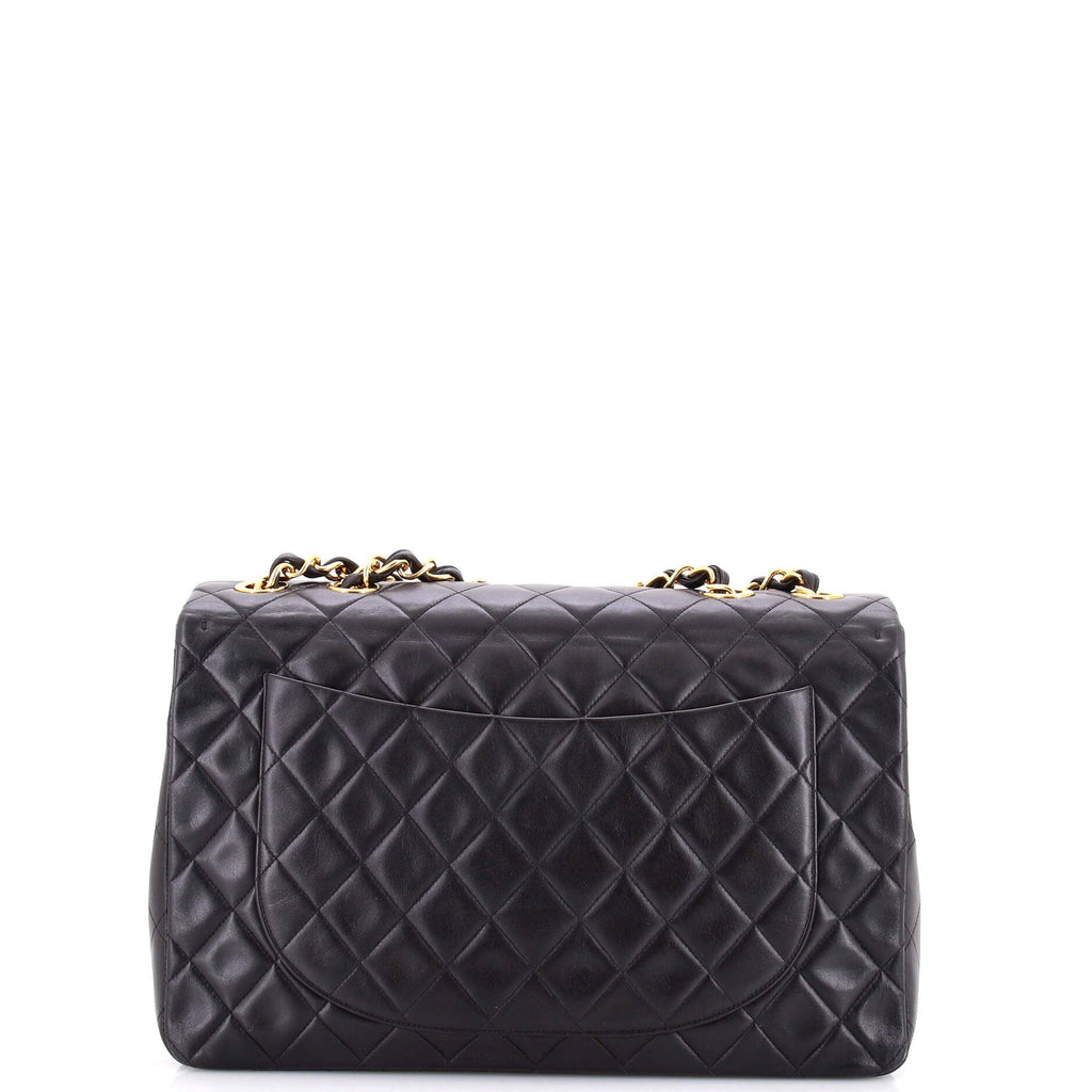 Vintage Classic Single Flap Bag Quilted Lambskin Maxi