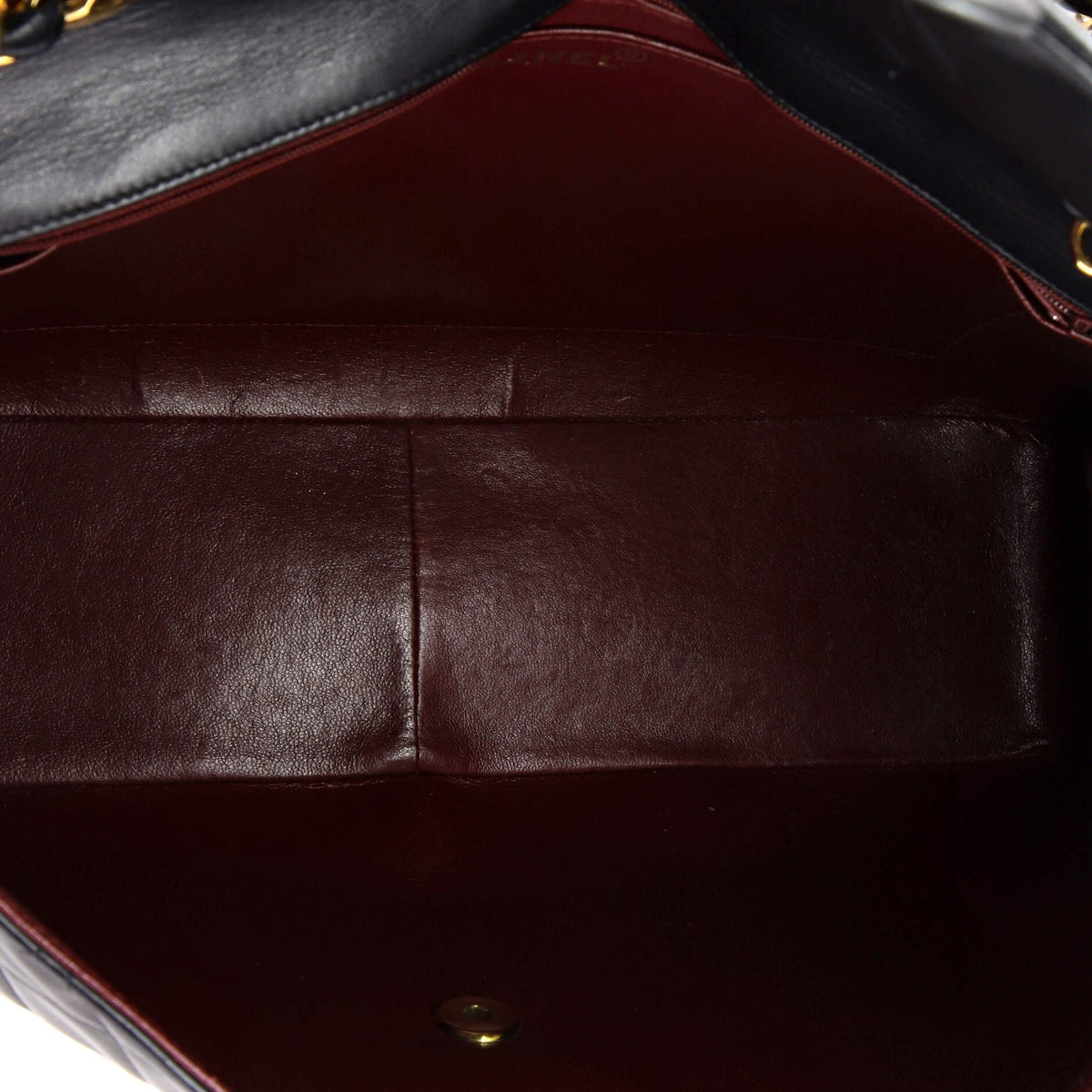 Vintage Classic Single Flap Bag Quilted Lambskin Maxi