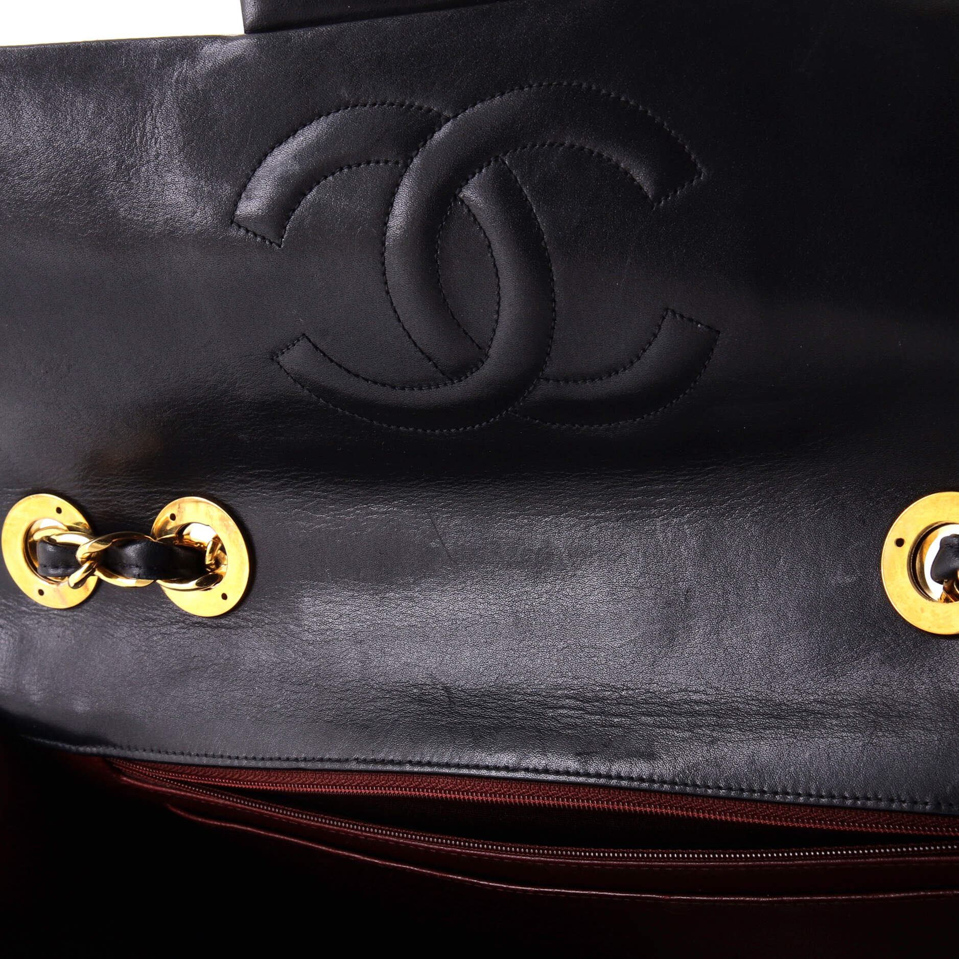 Vintage Classic Single Flap Bag Quilted Lambskin Maxi