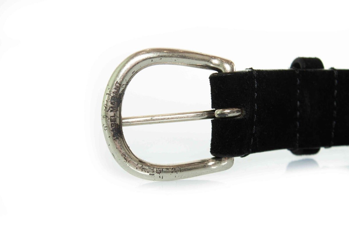 Isabel Marant, Black suede belt with black stones