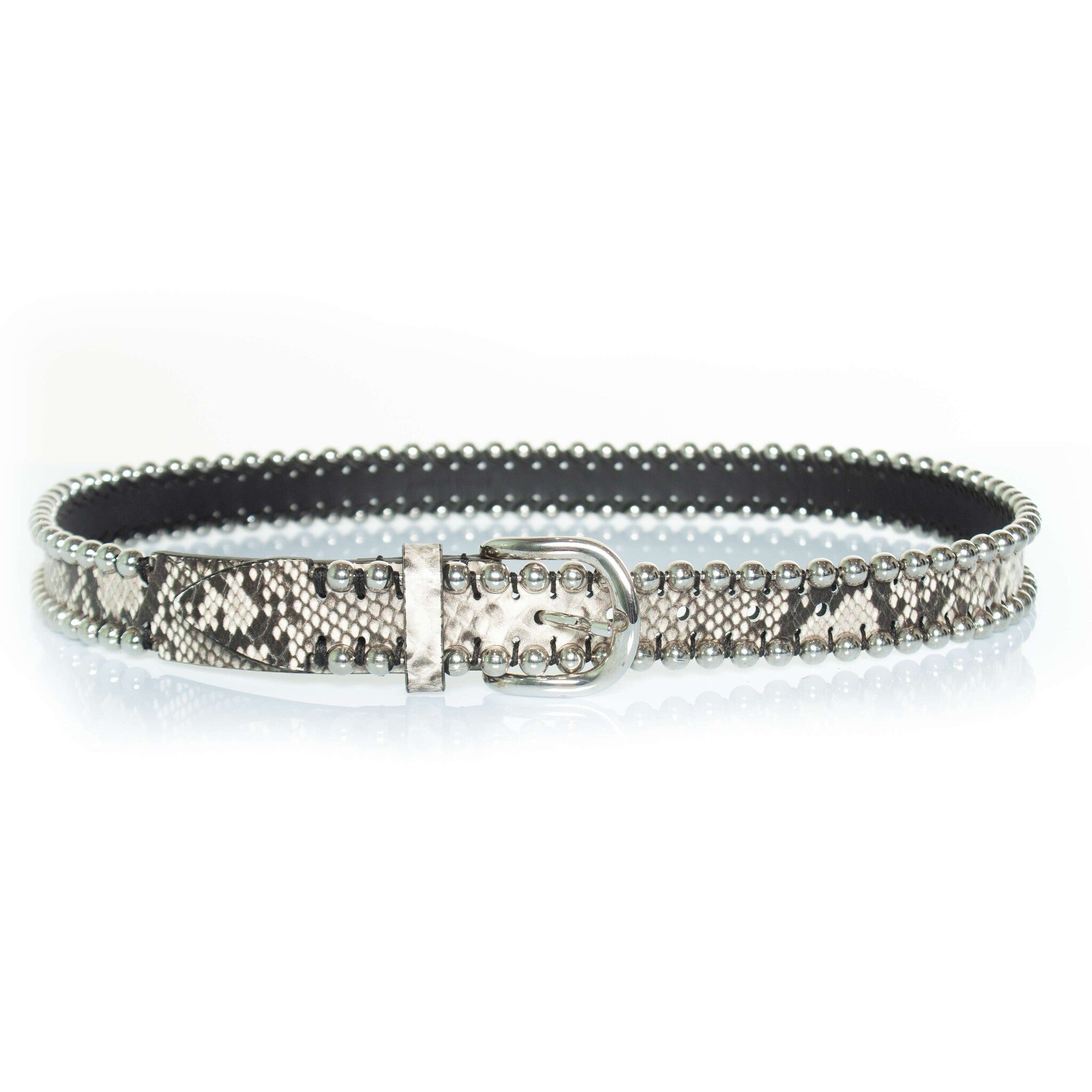Isabel Marant, Zap belt with studs and snake print