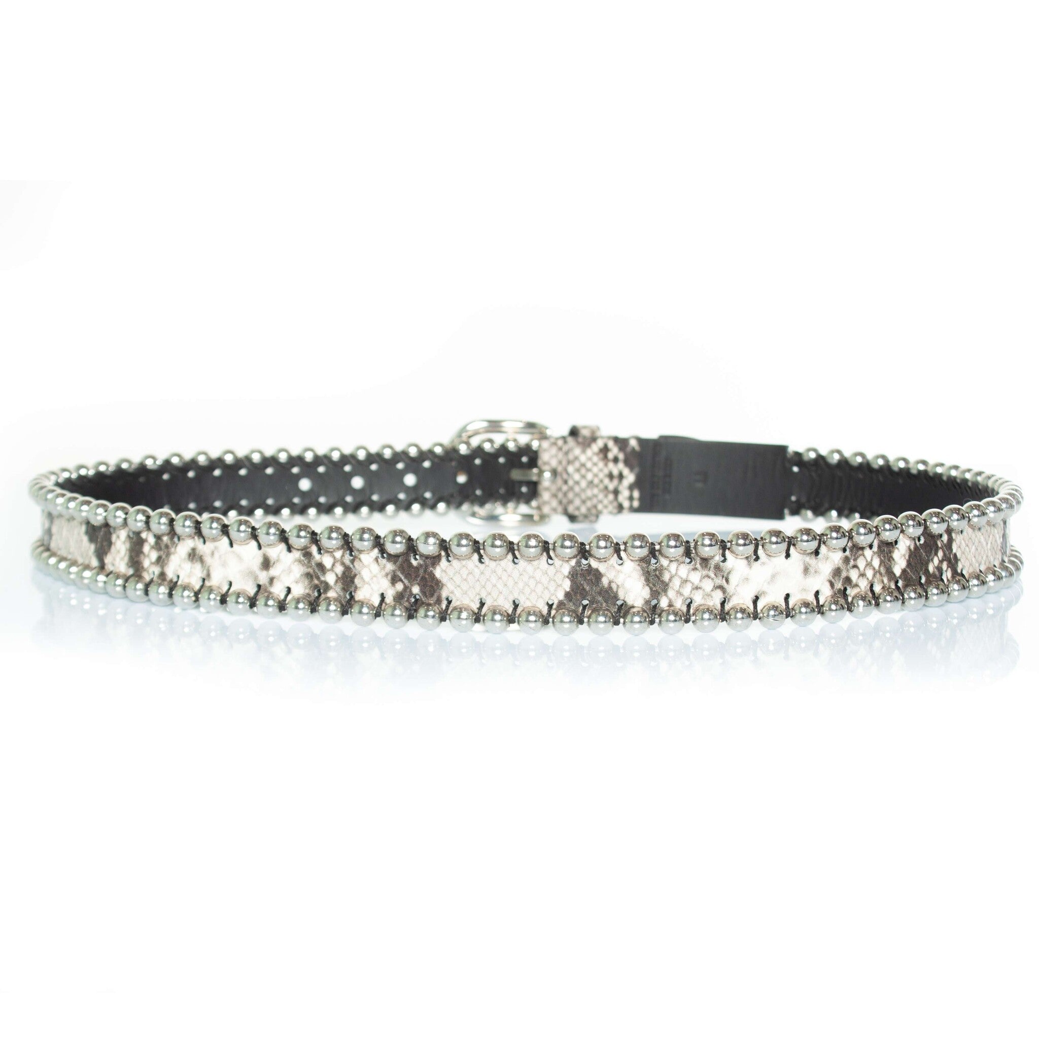 Isabel Marant, Zap belt with studs and snake print