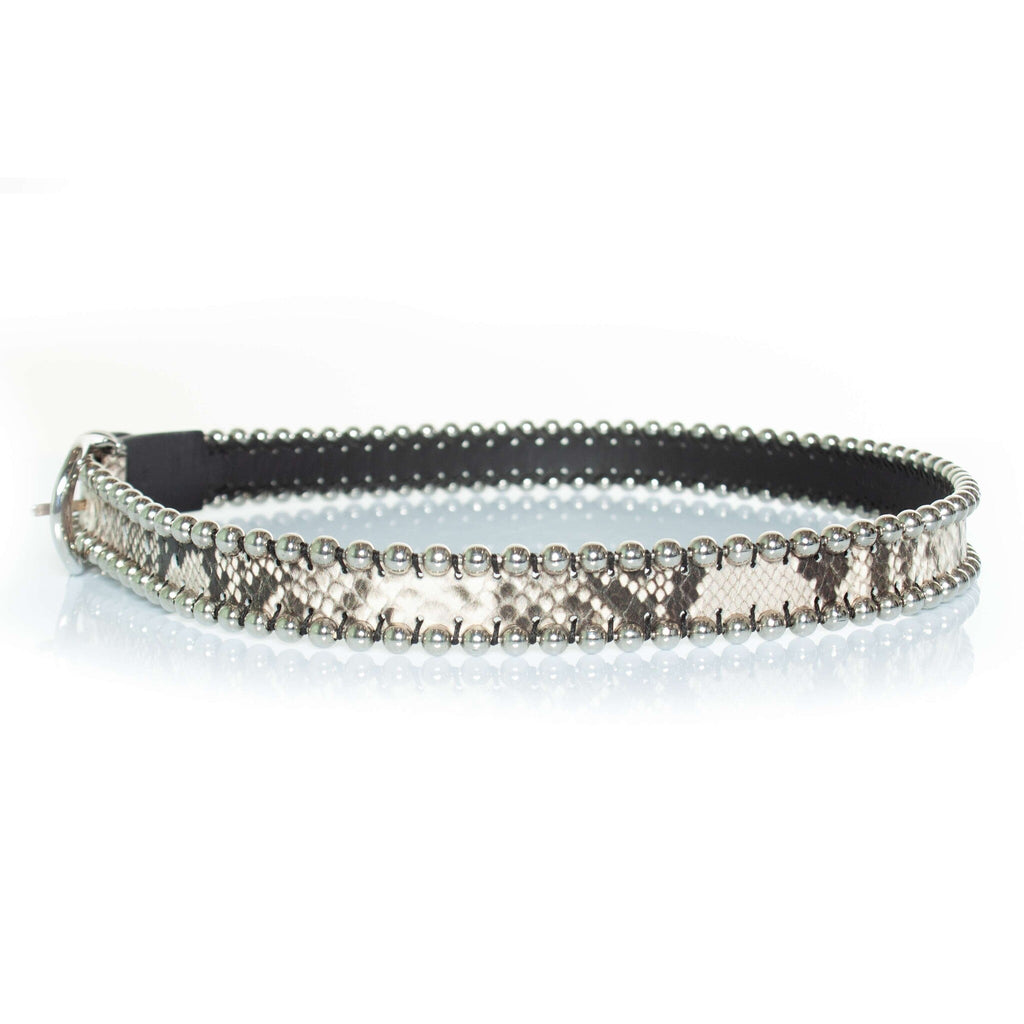 Isabel Marant, Zap belt with studs and snake print
