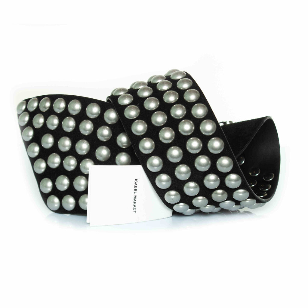 Isabel Marant, Lona studded waist belt in black