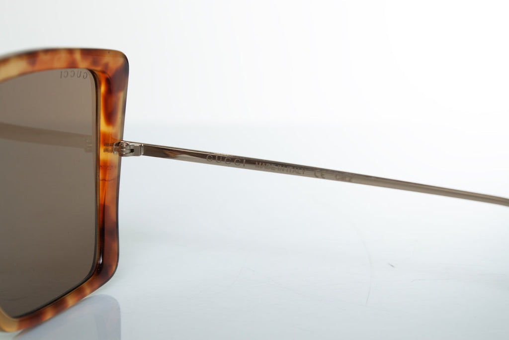 Gucci, Havana brown oversized sunglasses