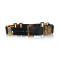 Chanel, vintage black leather logo belt