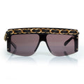 Chanel, vintage black chain sunglasses