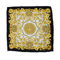 Versace, pocket square with baroc print