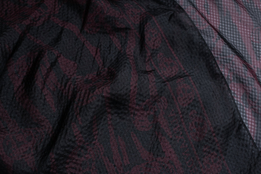 Alexander McQueen, sheer skull printed scarf