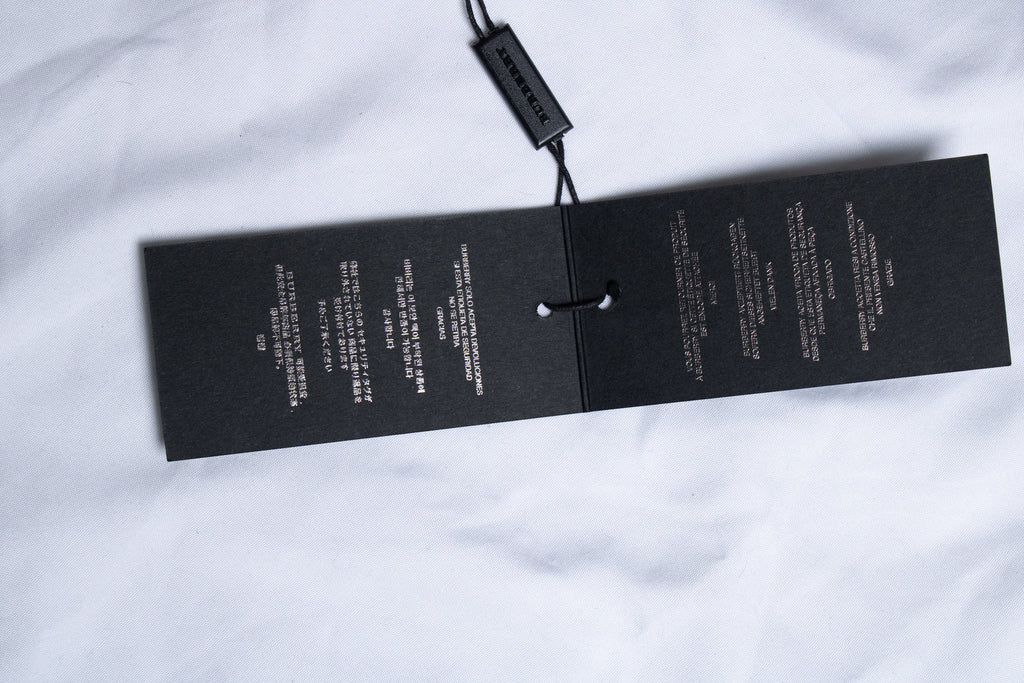 Burberry, orange tie scarf