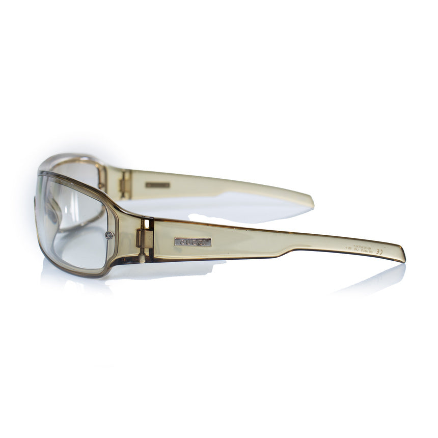 Gucci, Oliver green vintage shield sunglasses