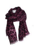 Dolce & Gabbana, leopard printed scarf in purple