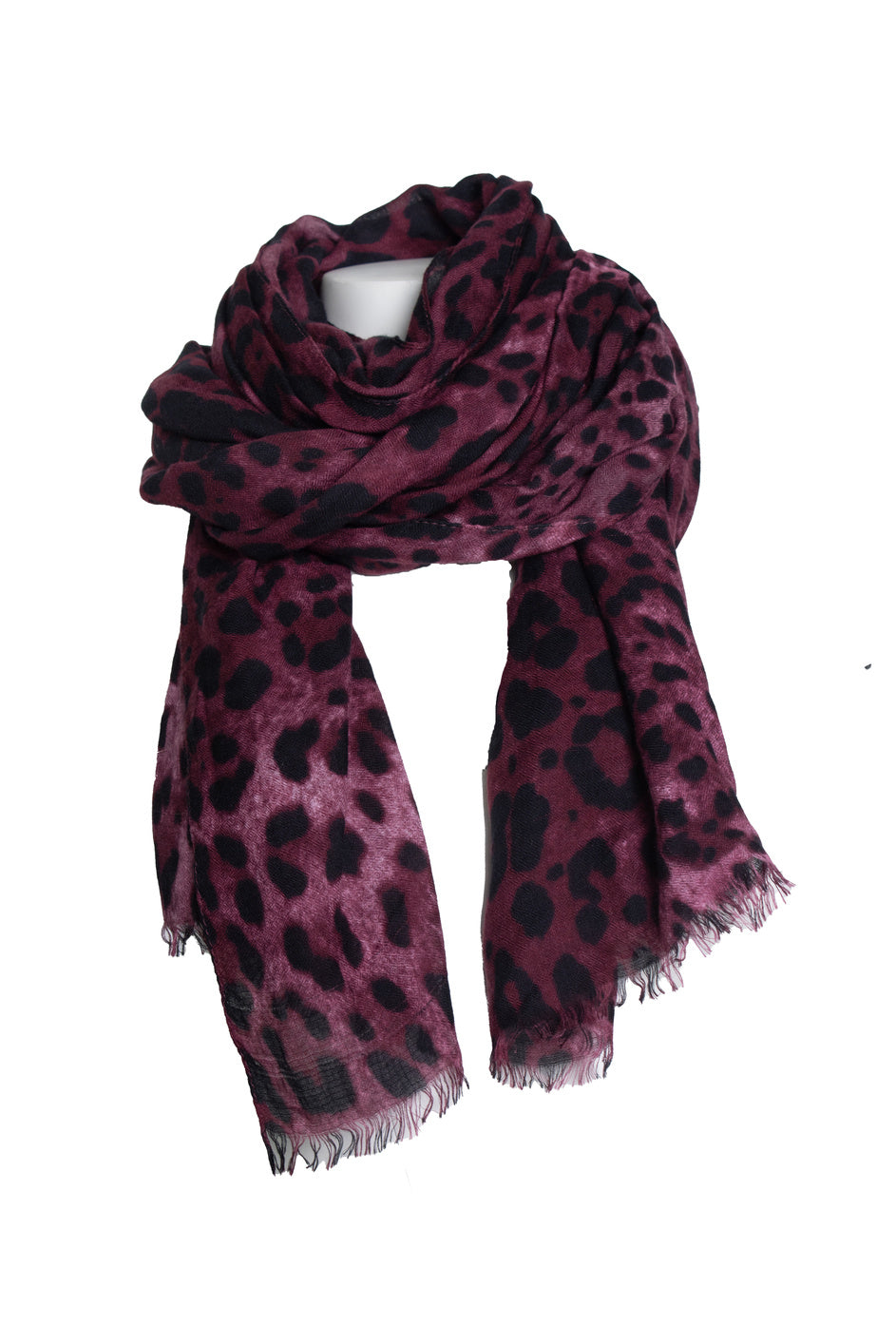 Dolce & Gabbana, leopard printed scarf in purple