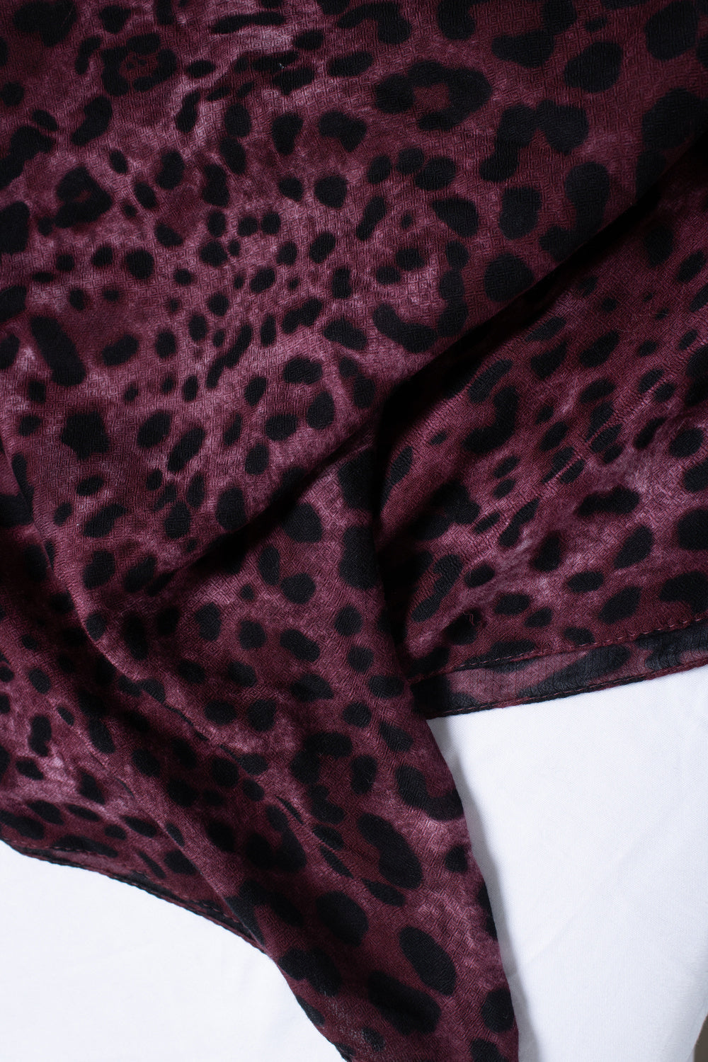 Dolce & Gabbana, leopard printed scarf in purple