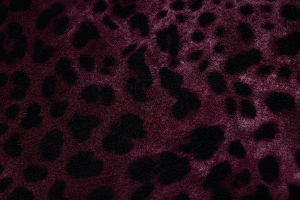 Dolce & Gabbana, leopard printed scarf in purple