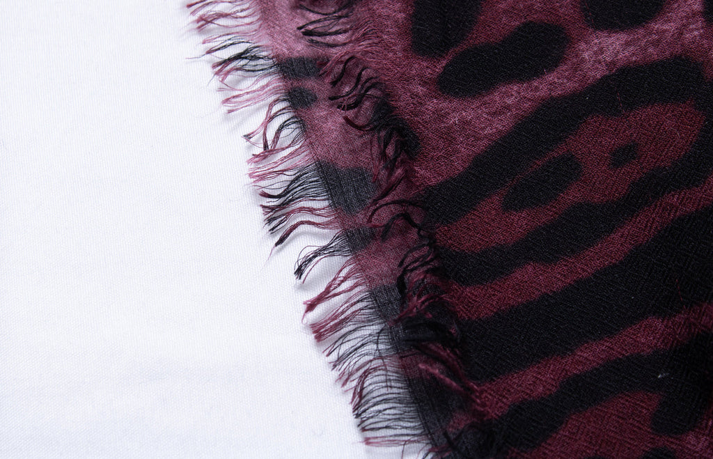 Dolce & Gabbana, leopard printed scarf in purple