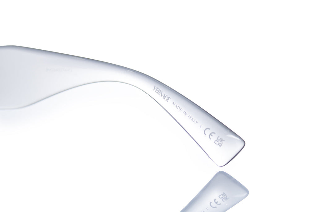 Versace, transparent shield medusa sunglasses