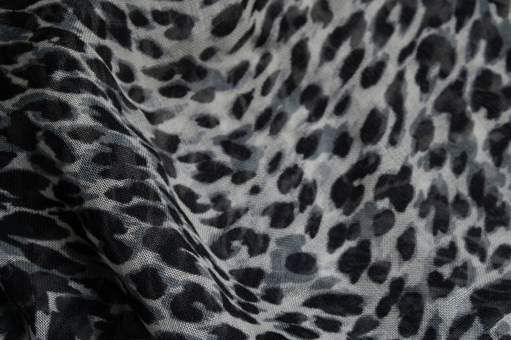 Saint Laurent, leopard printed square scarf