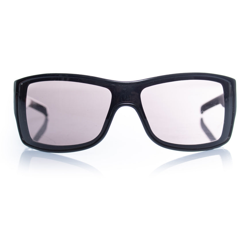 Gucci, shield sunglasses in black
