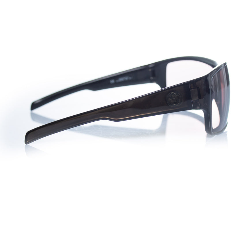 Gucci, shield sunglasses in black
