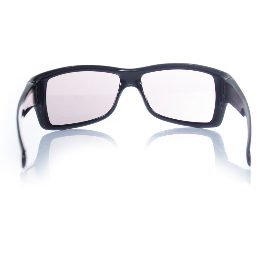 Gucci, shield sunglasses in black