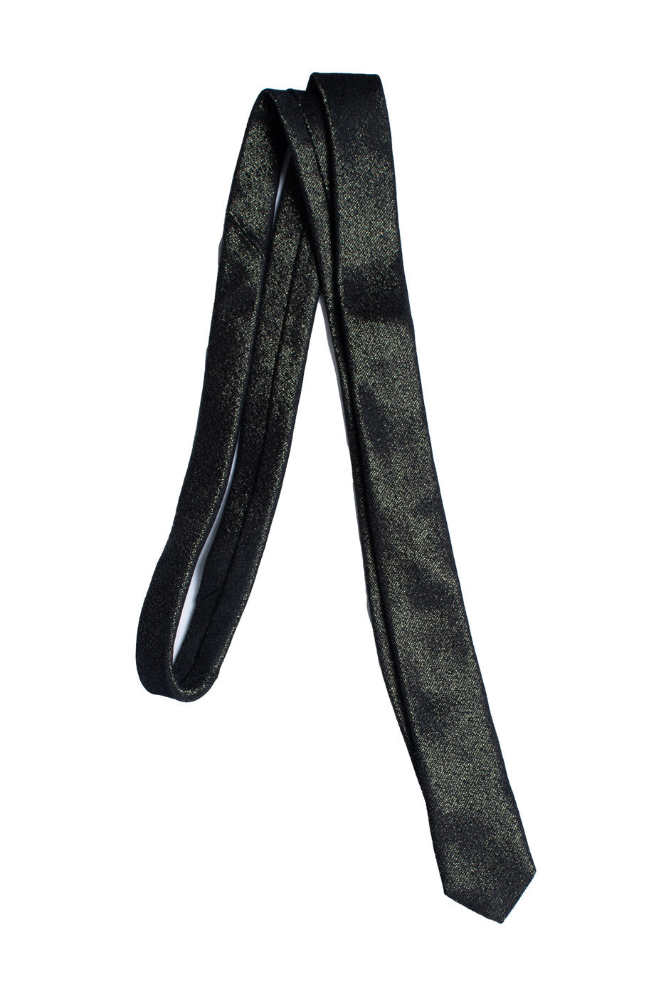 Saint Laurent, black and gold tie