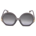 Chloé Vera Seashell Round Sunglasses in Grey Acetate