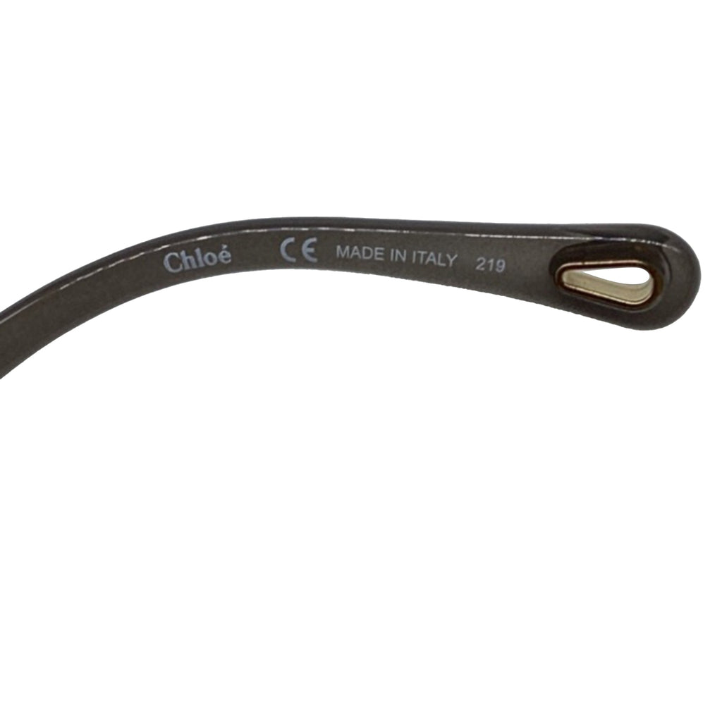 Chloé Vera Seashell Round Sunglasses in Grey Acetate