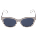Dior Diorama 1 Mirrored Wayfarer Sunglasses in Silver Acetate