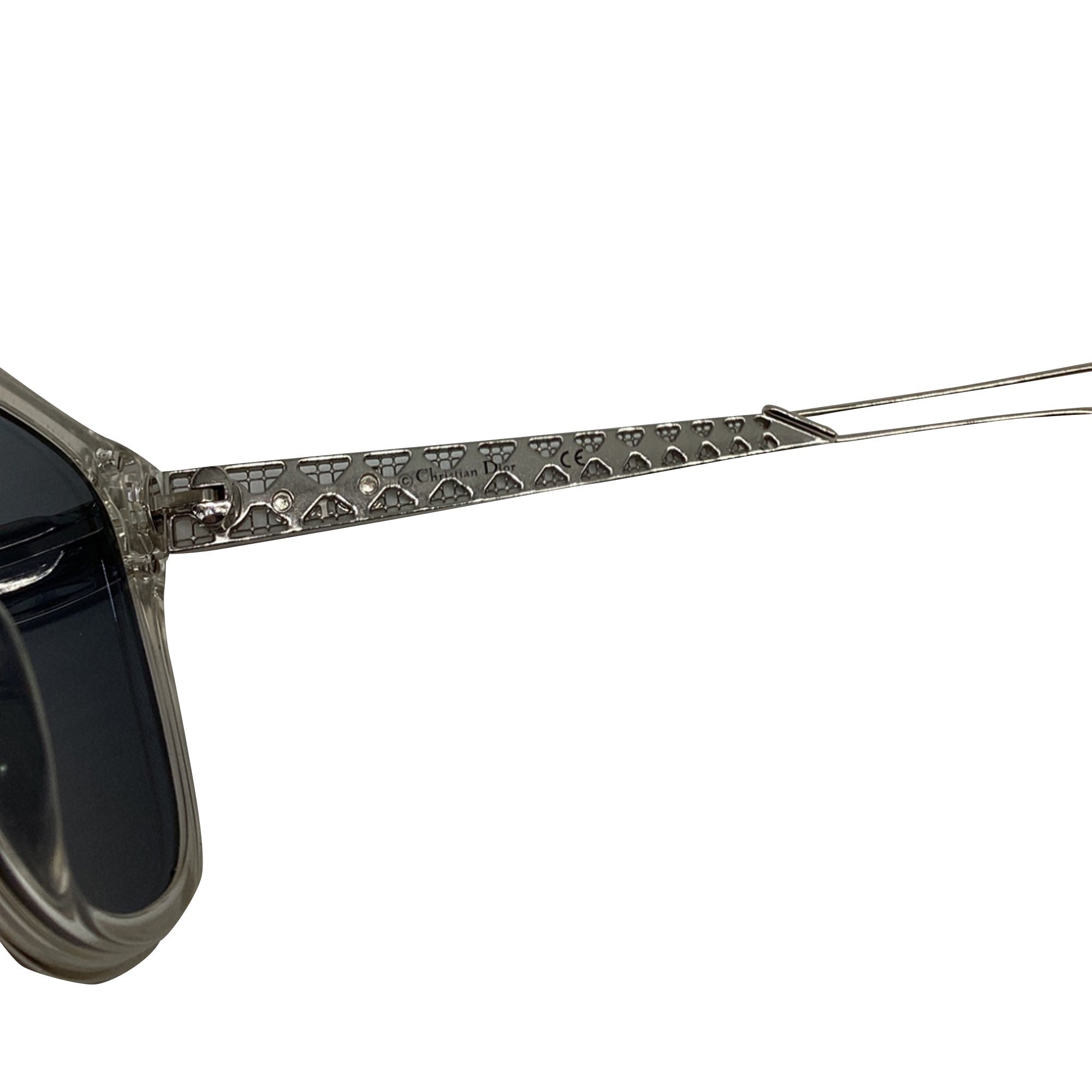 Dior Diorama 1 Mirrored Wayfarer Sunglasses in Silver Acetate