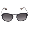 Prada Catwalk SPR58U Oval Sunglasses in Grey Metal