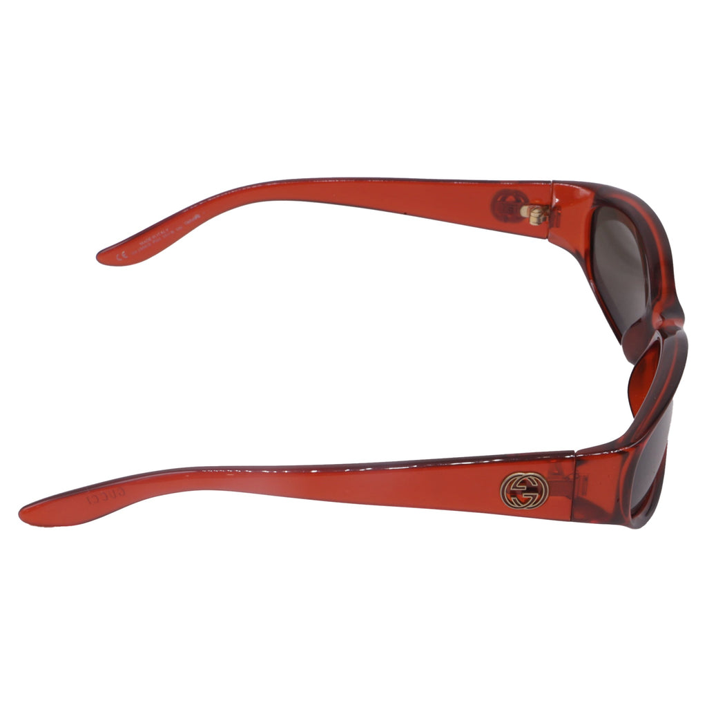 Gucci GG2566/S Interlocking G Sunglasses in Red Acetate