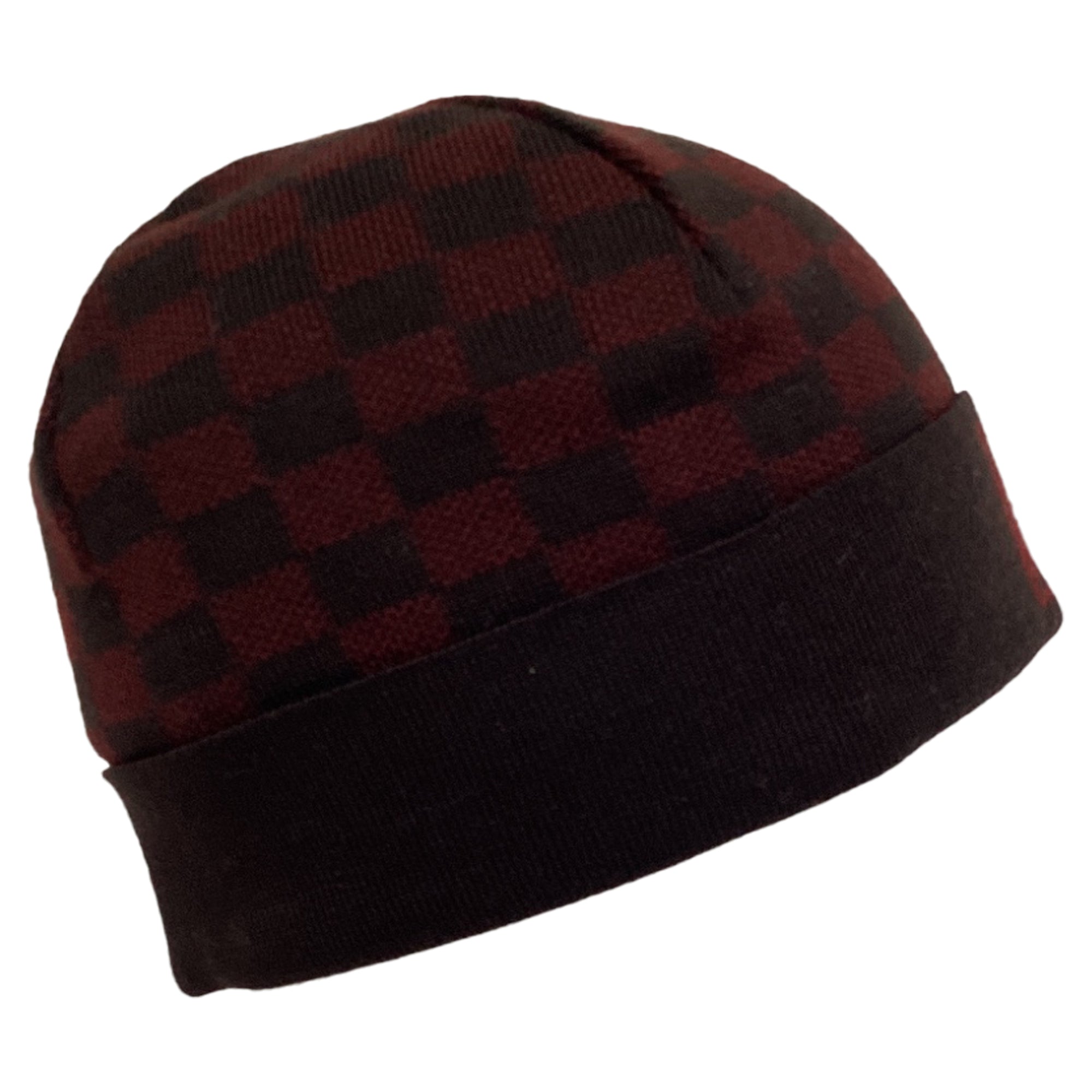 Louis Vuitton Damier Beanie in Burgundy Wool