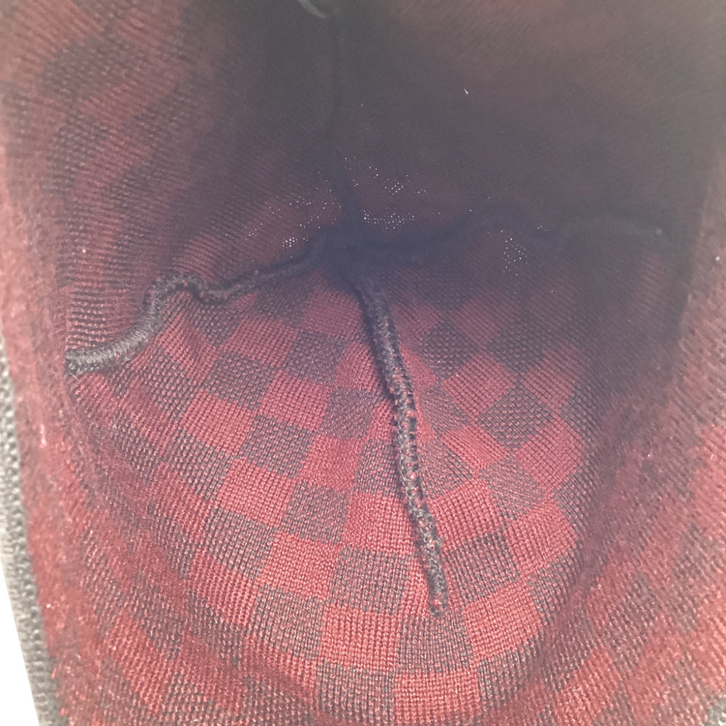Louis Vuitton Damier Beanie in Burgundy Wool